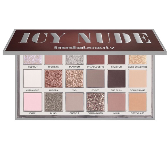 NIB Huda Beauty Icy Nude Eyeshadow Palette - Picture 1 of 6